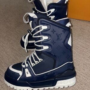 Louis Vuitton Navy Snow Boots